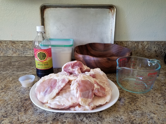 Ingredients for Shoyu Chicken Recipe from the Polynesian Cultural Center