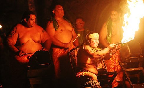 Viceson Galea'i at the Polynesian Cultural Center