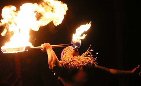 Wallen Te'o at the Polynesian Cultural Center