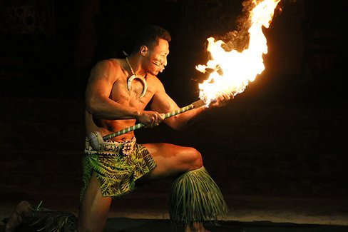 Falaniko Penesa at the Polynesian Cultural Center