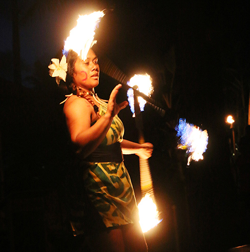 Jeralee Galea'i of Laie, 2017 PCC Samoan World Fireknife intermediate division champion