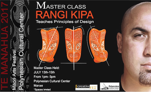 Noted Maori artist Rangi Kipa is offering a master design workshop