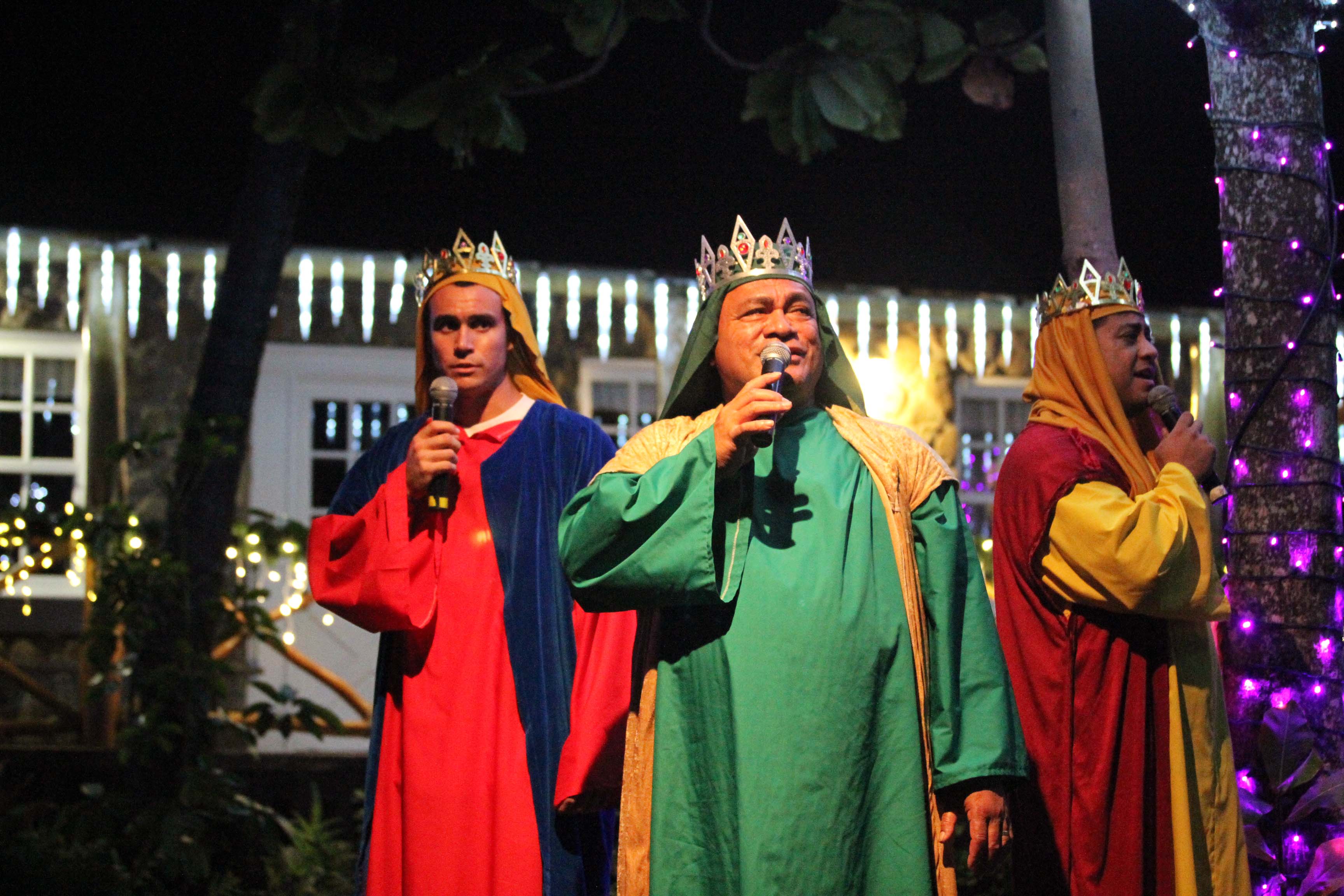Photo of live nativity at The Polynesian Cultural Center