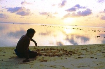 photo of Papa Pialug with a star chart