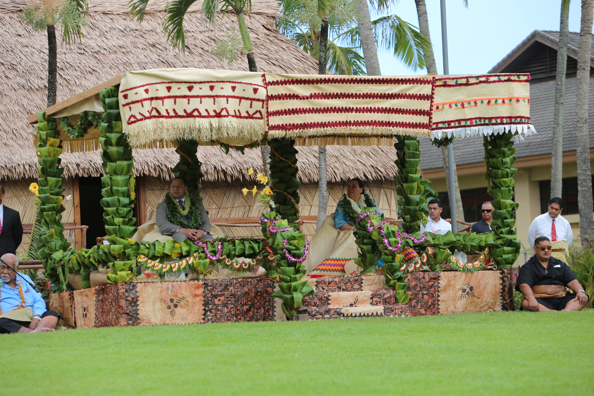 Picture of the King and Queen of Tonga at the Polynesian Cultural Center
