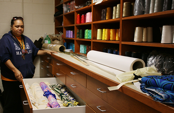 Polynesian Cultural Center seamstresses notions room