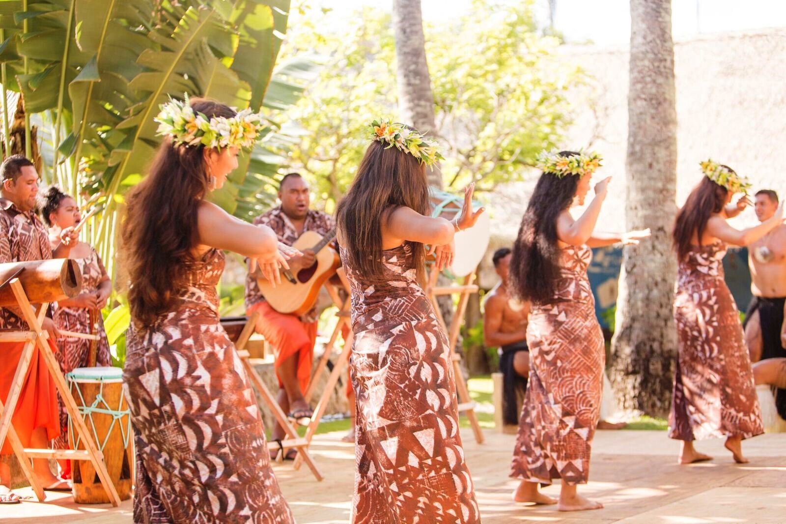 Picture of female dancers performing at the Polynesian Cultural Center in 2017