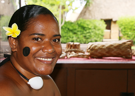 Nunia Yadraca, a Fijian Villager at the Polynesian Cultural Center