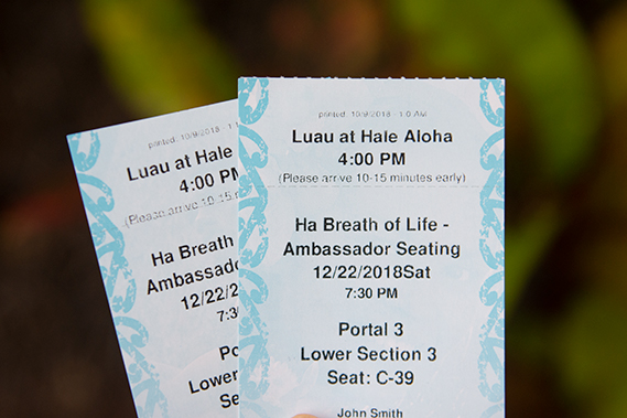 luau tickets