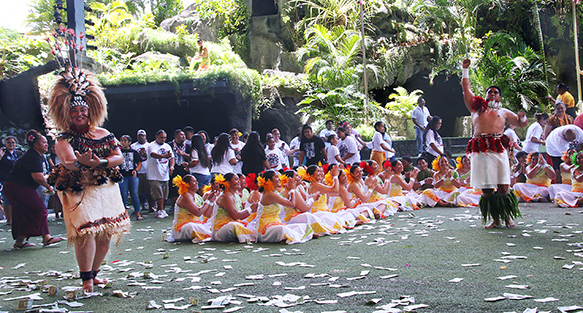 Redford High taualuga dance