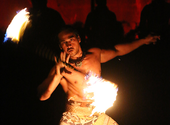 Joseph Cadousteau at the Polynesian Cultural Center