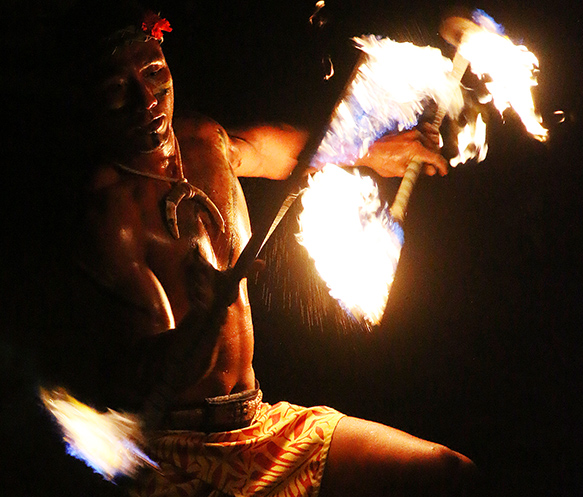 Falaniko Penesa at the Polynesian Cultural Center
