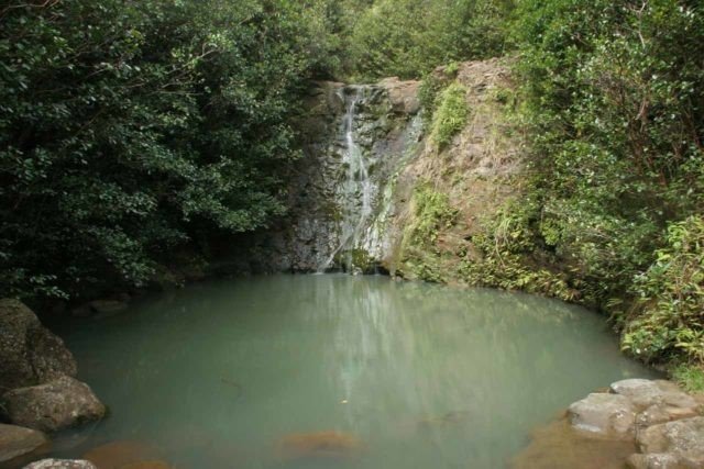 Photo of La'ie Falls courtesy of World of Waterfalls