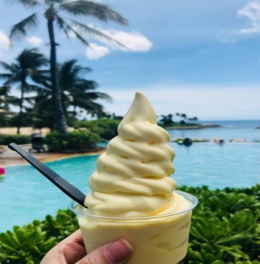 Dole Whip ice cream found at Tutu's Sweet Shop