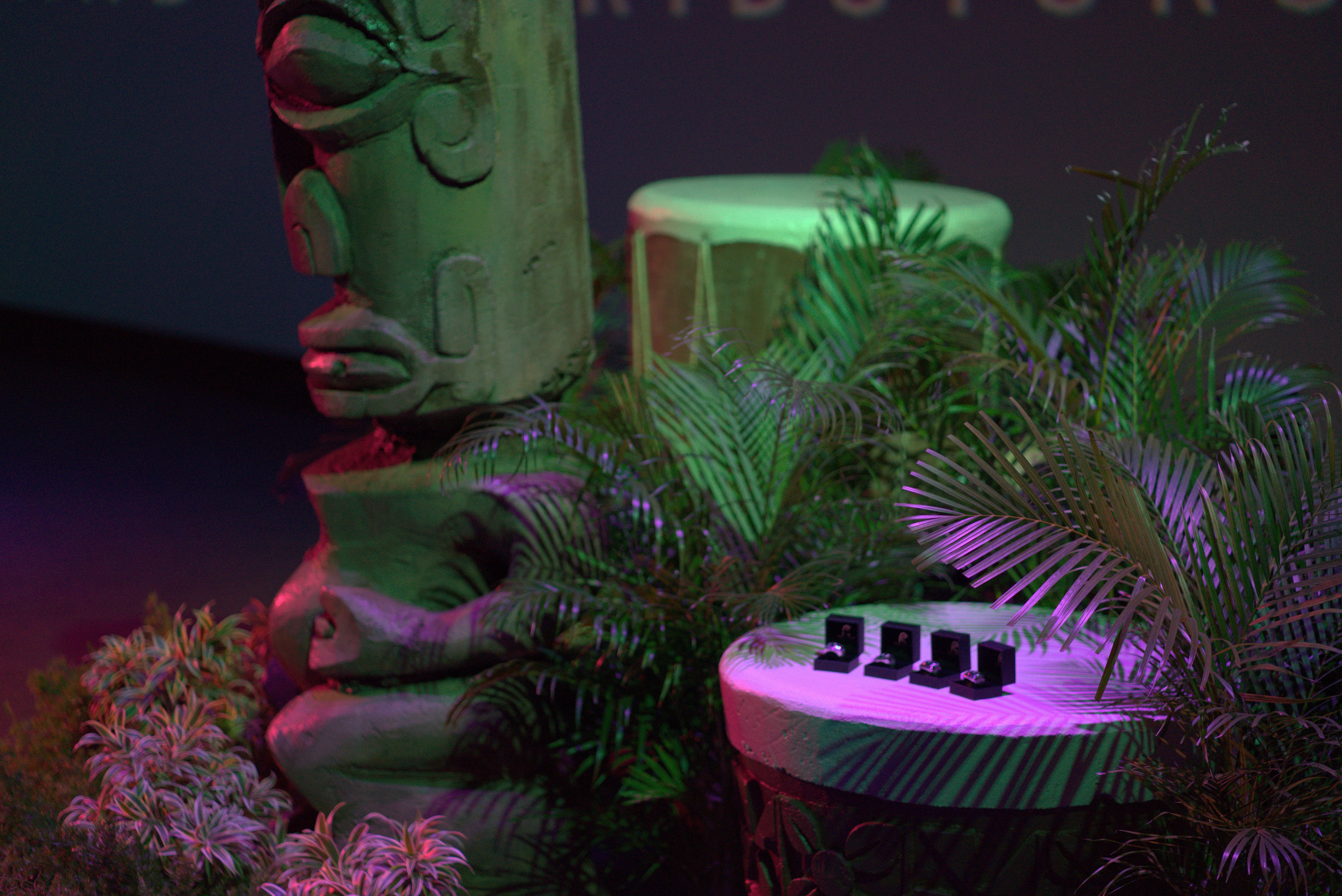 Photo of customized rings presented to each inductee to the 2019 Polynesian Football Hall of Fame