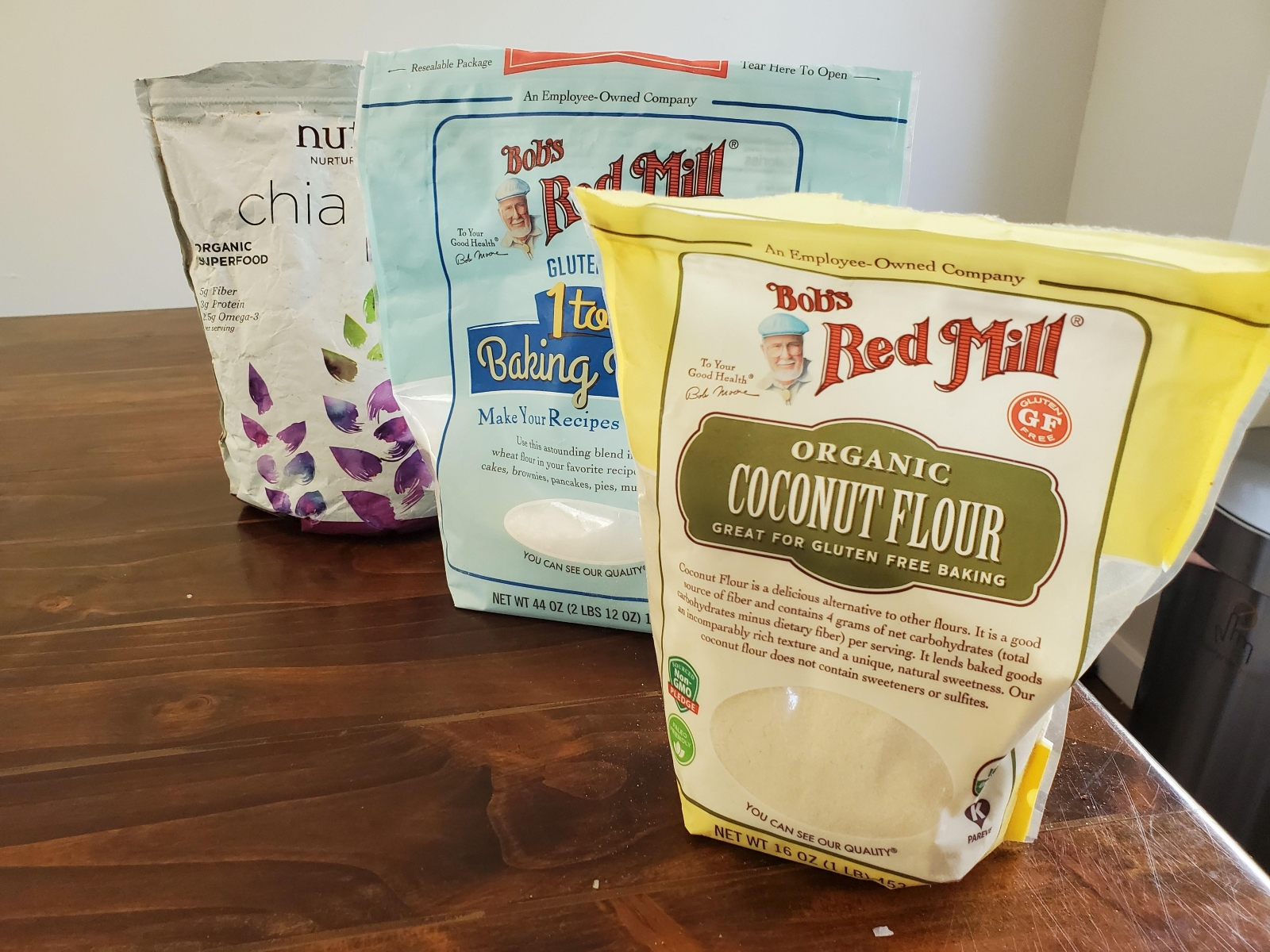 Three types of gluten free flour can be used to make this Tropical Banana Bread recipe