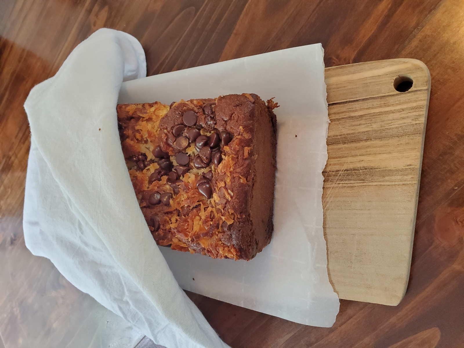 Image showing freshly baked tropical banana bread without glaze