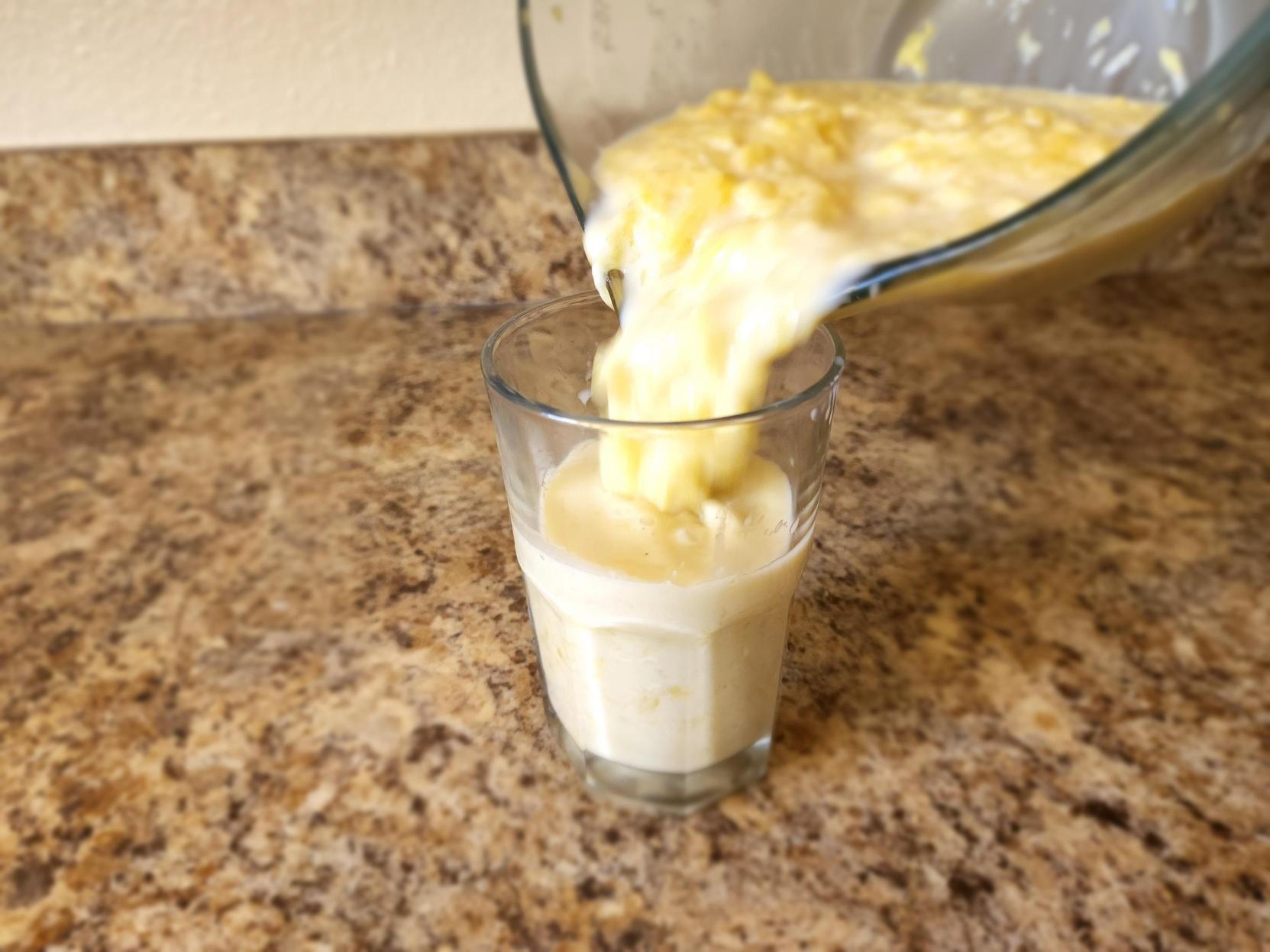 photo of vaifala pouring into a glass. 