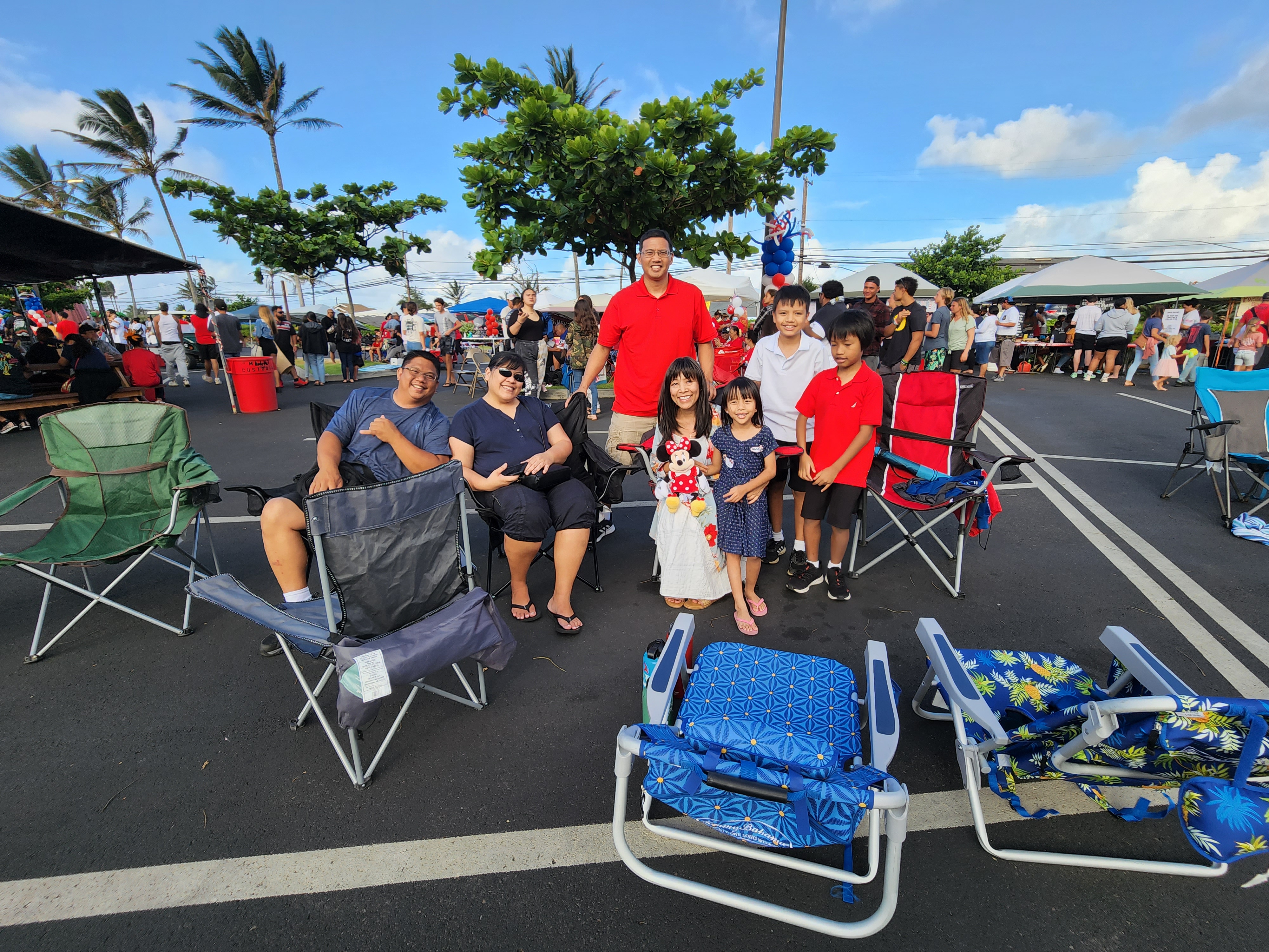 Photo of Baldeviso and Domenden family enjoy the 4th of July celebration