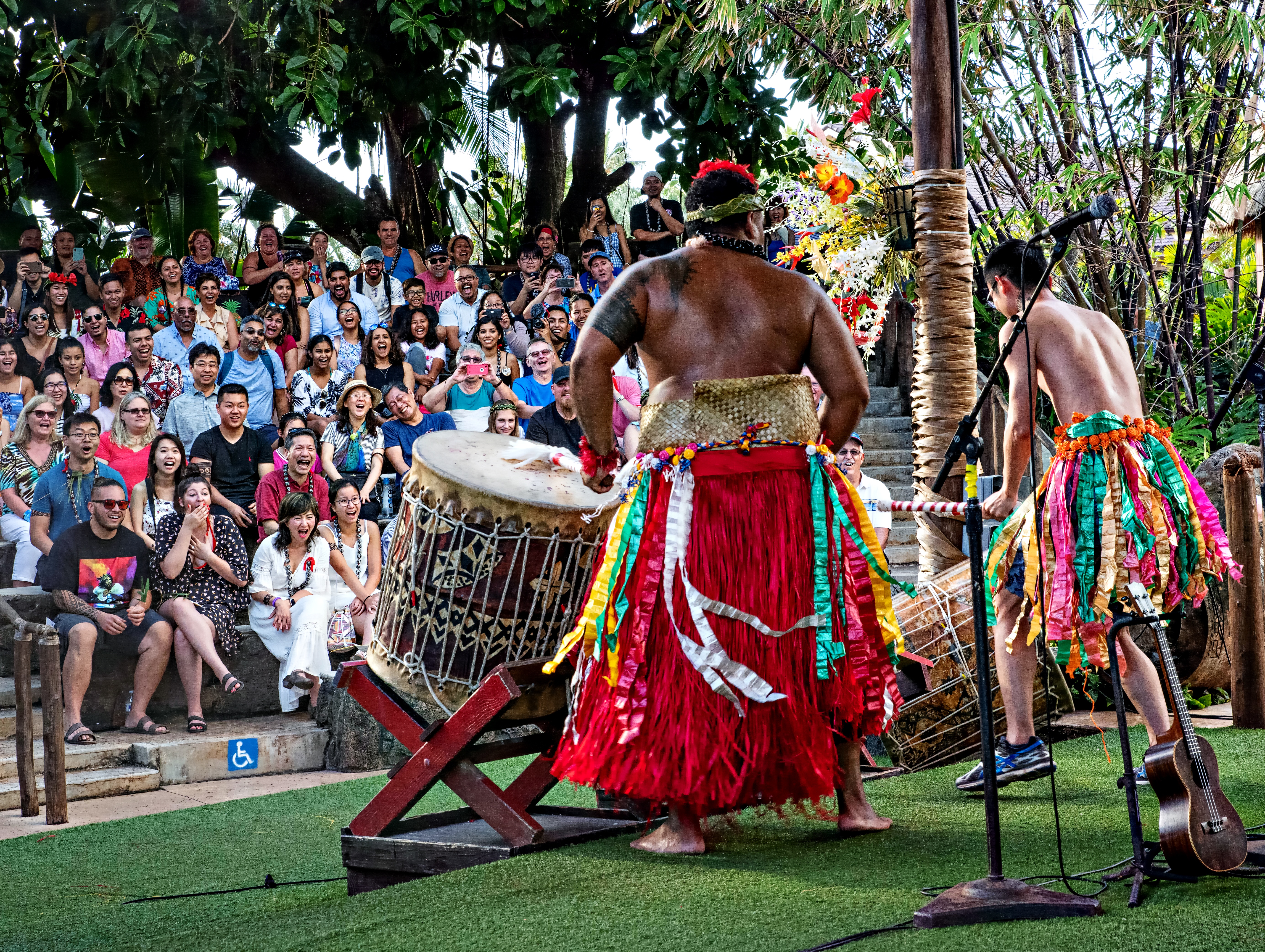 Audience having a great time at the Tonga Presentation