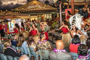 image of spectators watching the Tahitian performers dancing