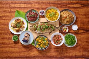 luau food presentation at the alii luau