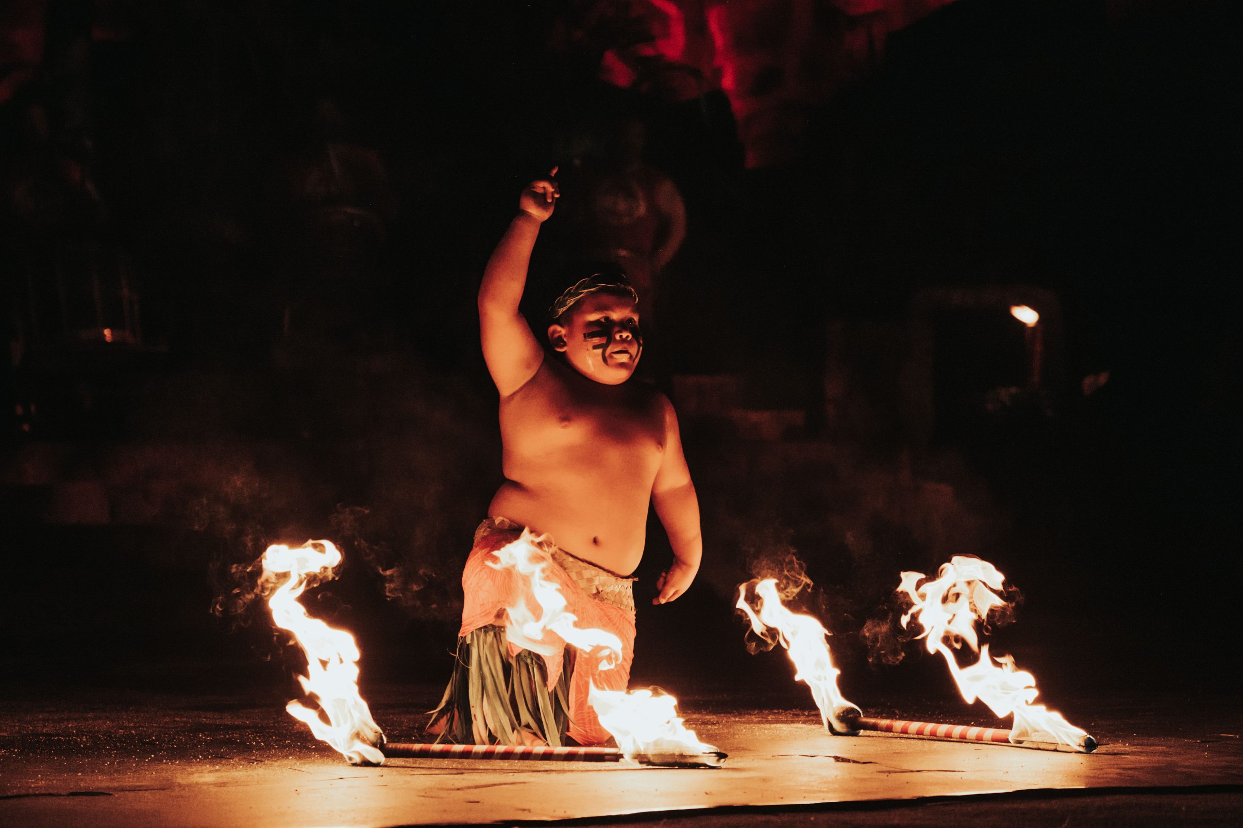 Mana Levi at 2023 Junior and Intermediate World Fireknife Championship