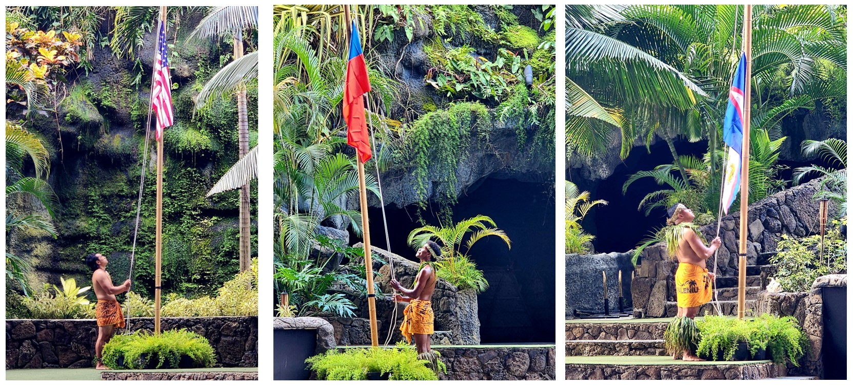 flags raising at We Are Samoa 2023