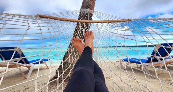 Hamock on Cook Island Beach