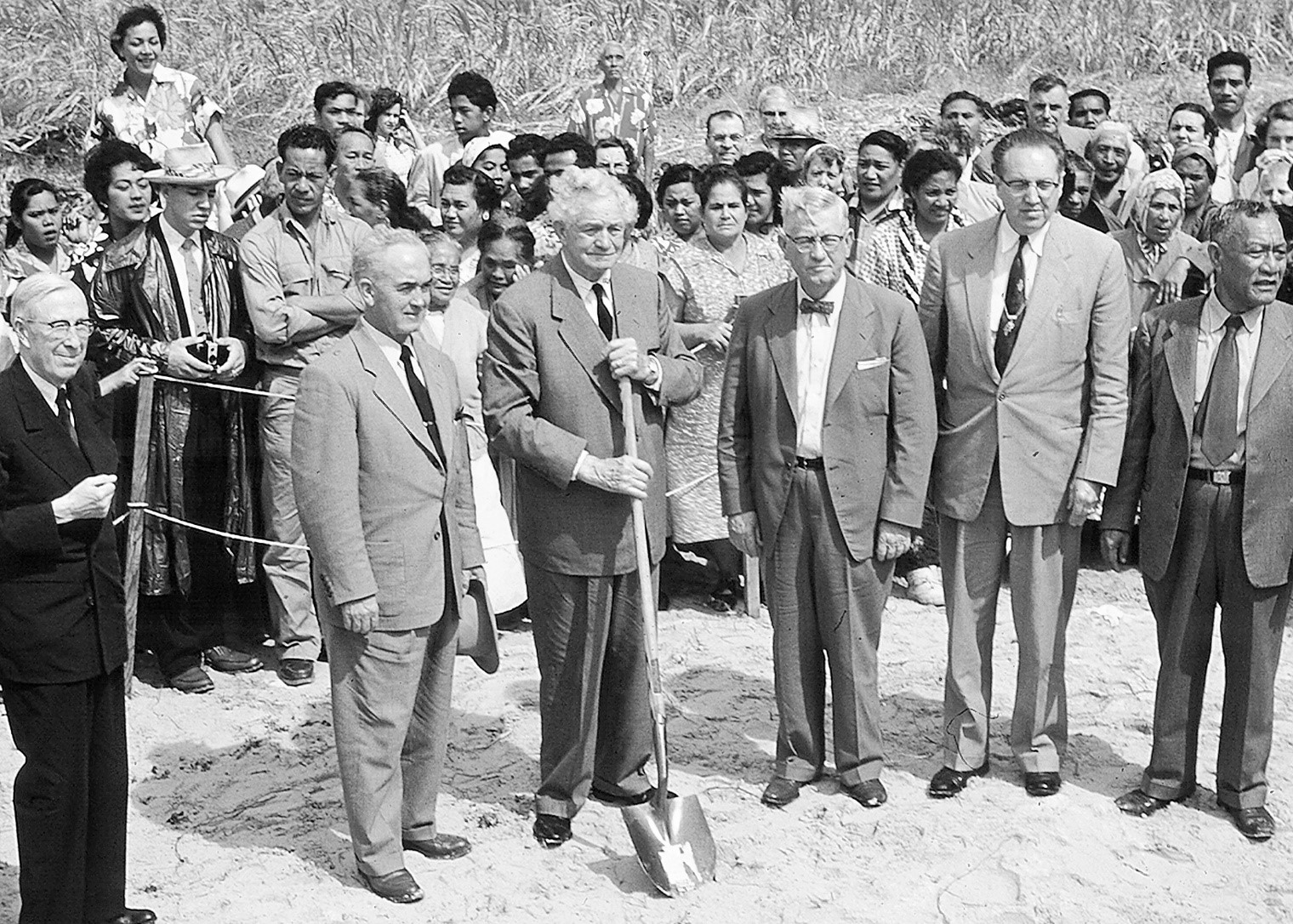 Breaking ground for the Church College of Hawaii