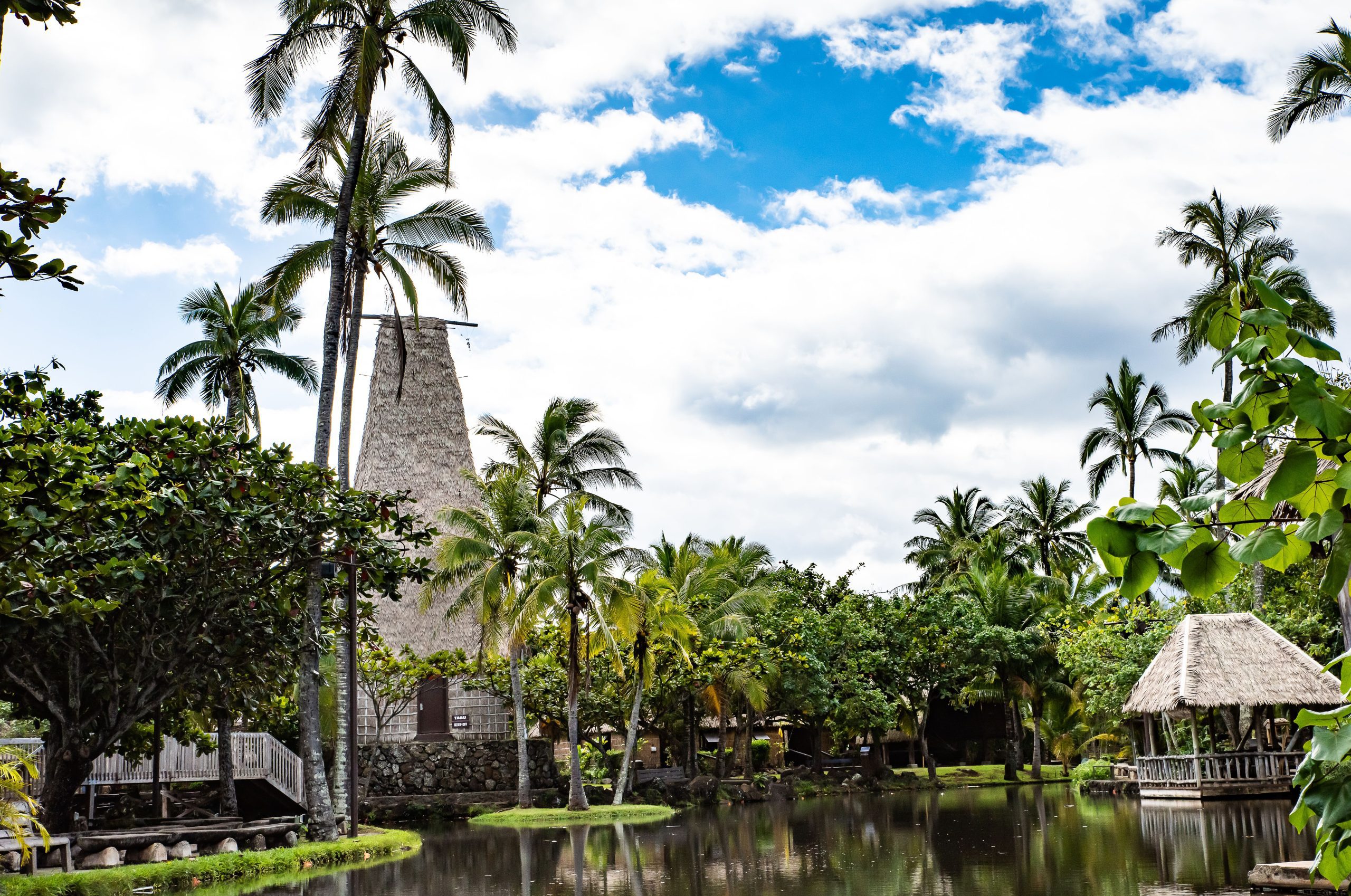 Capturing the Fiji Village and Lagoon 