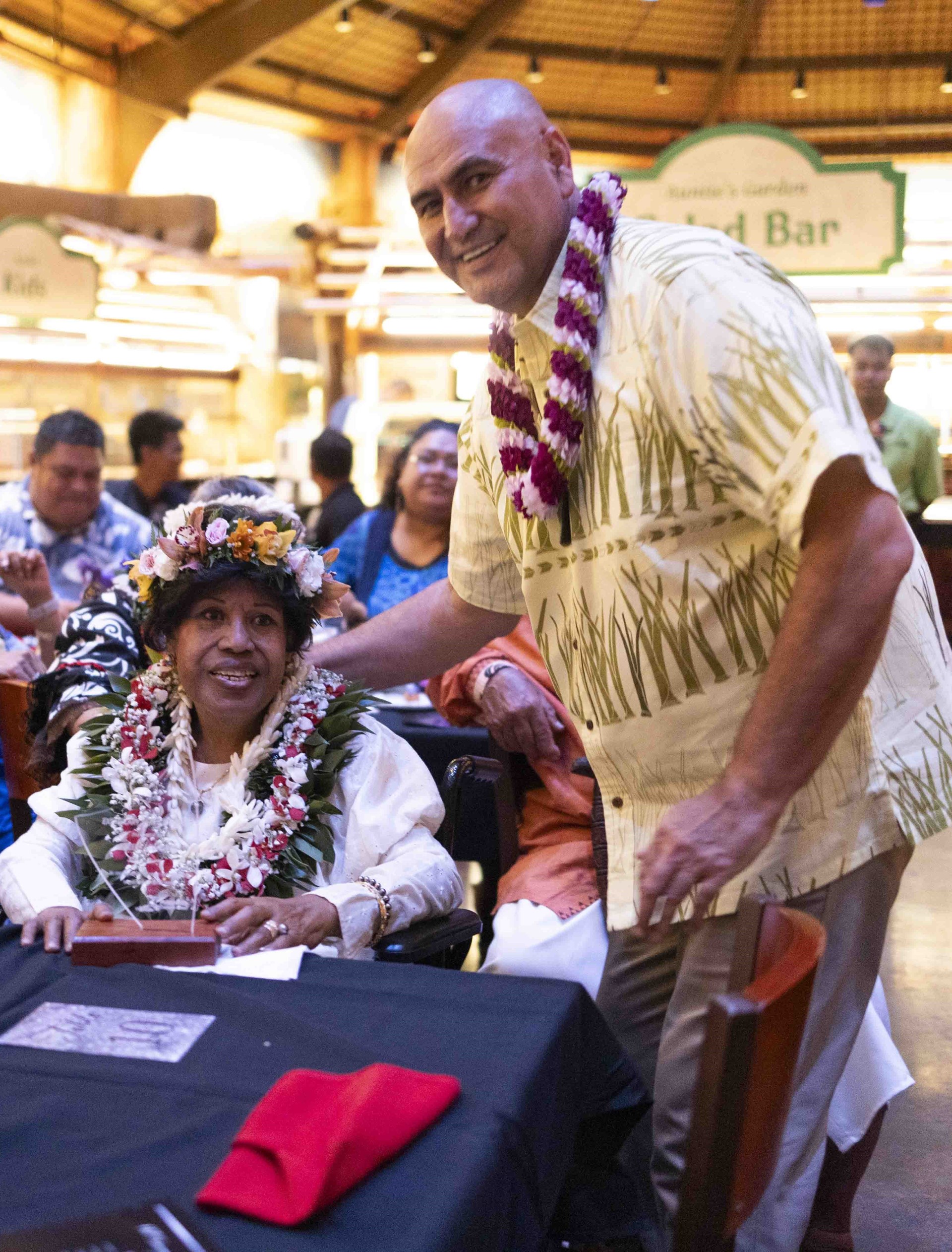 Kelea Lombard accepting her award
